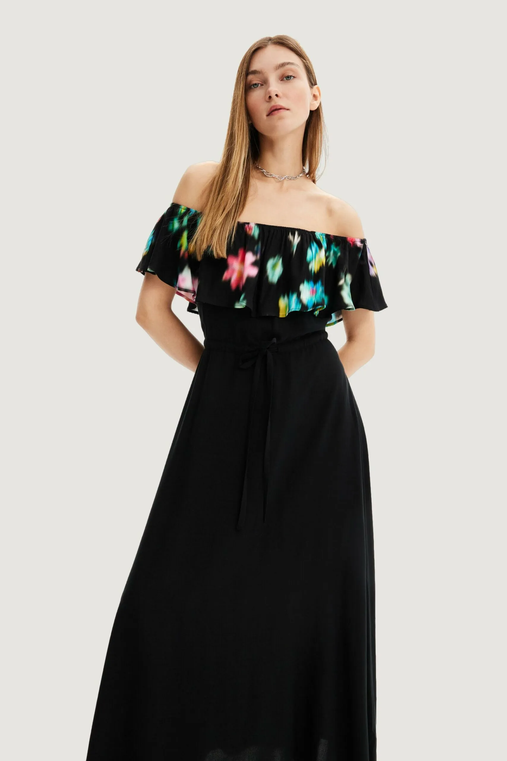Vestito lungo Desigual vest susan Nero