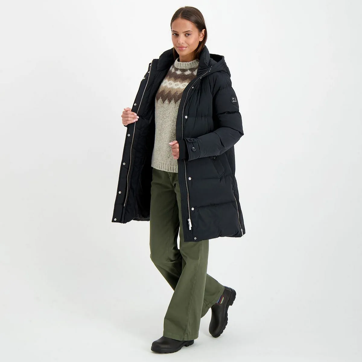      WOOLRICH PIUMINO LUNGO PUFFY ALSEA DONNA  