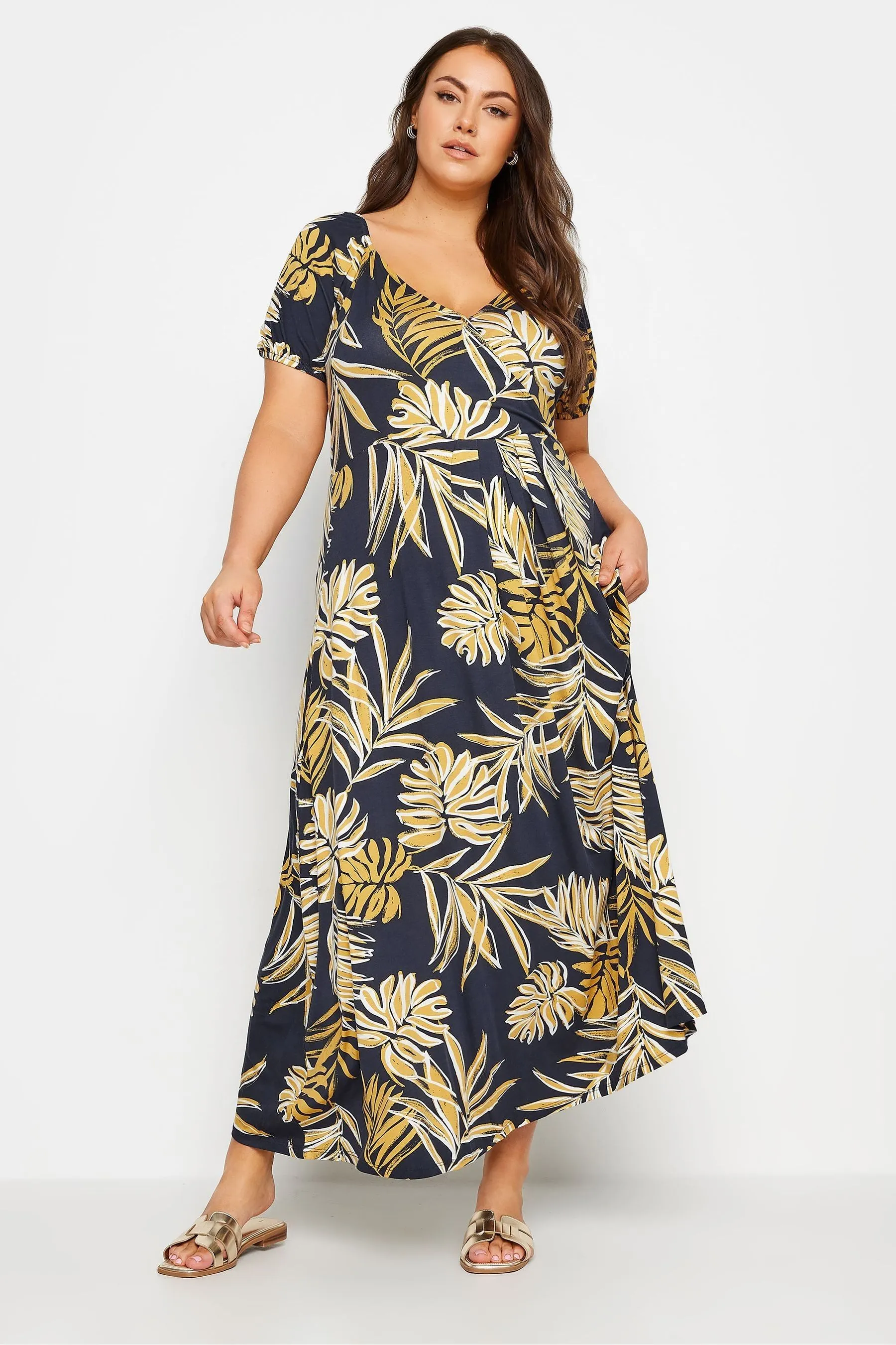 Yours Curve - Abito maxi a balze