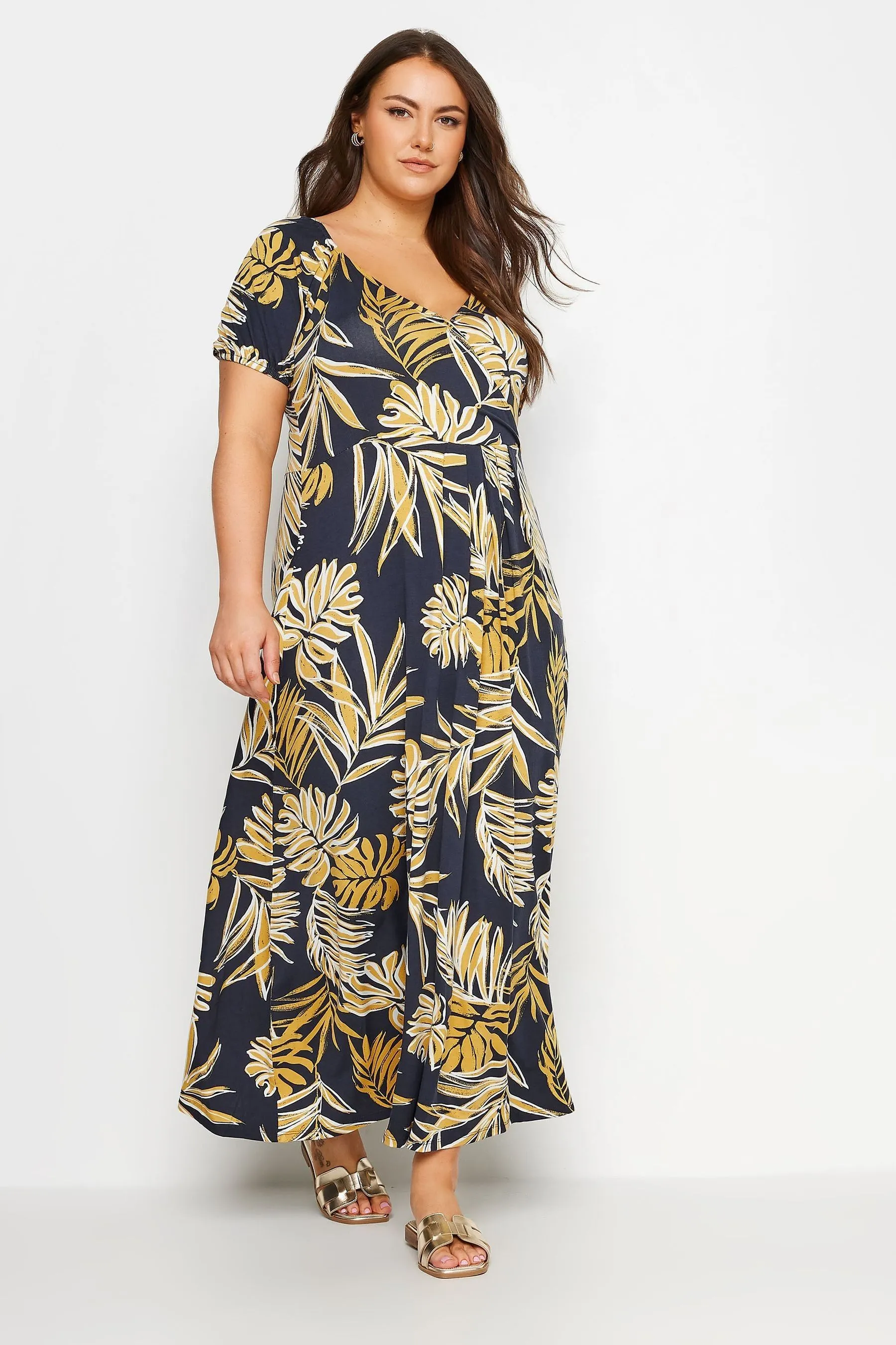 Yours Curve - Abito maxi a balze