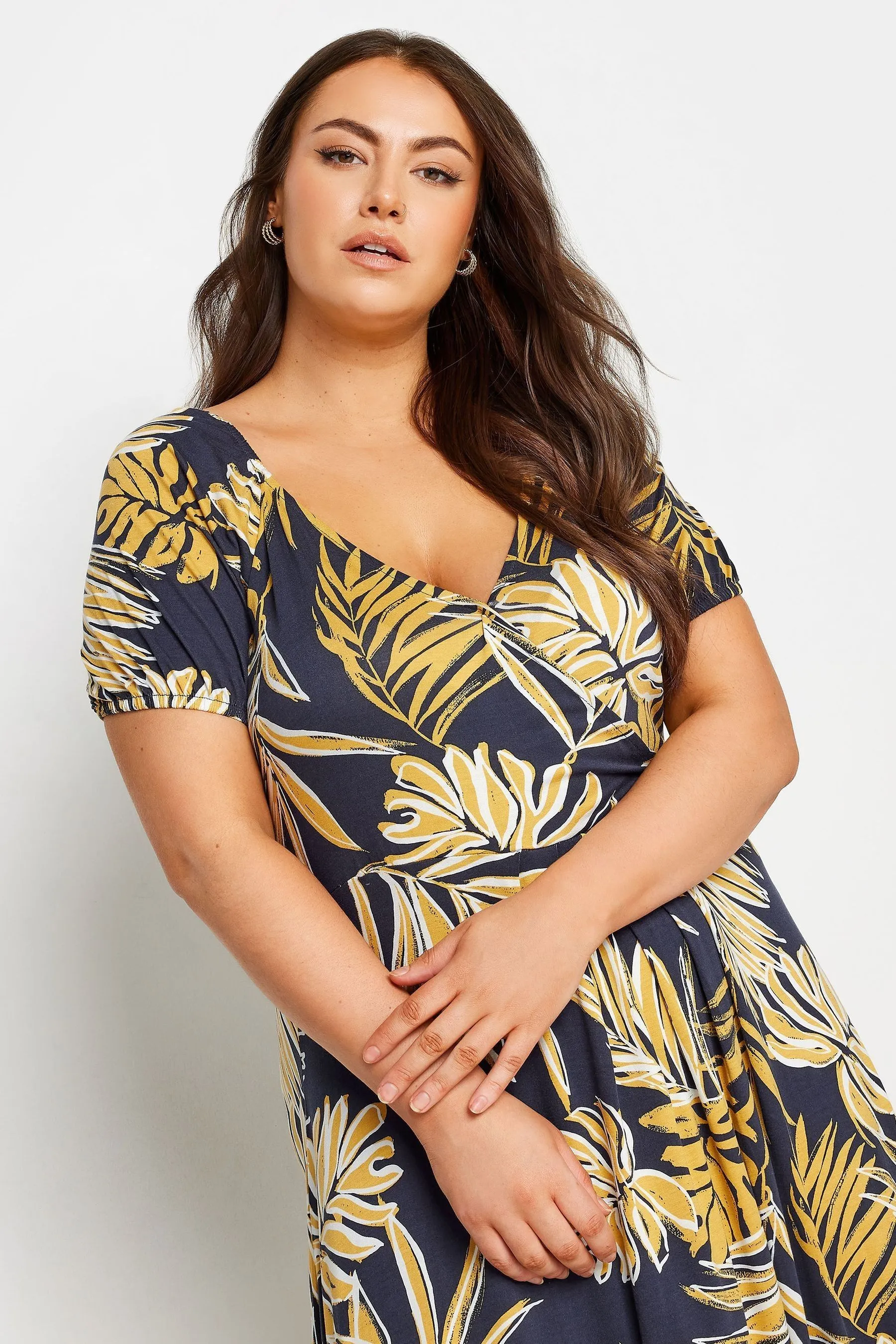 Yours Curve - Abito maxi a balze