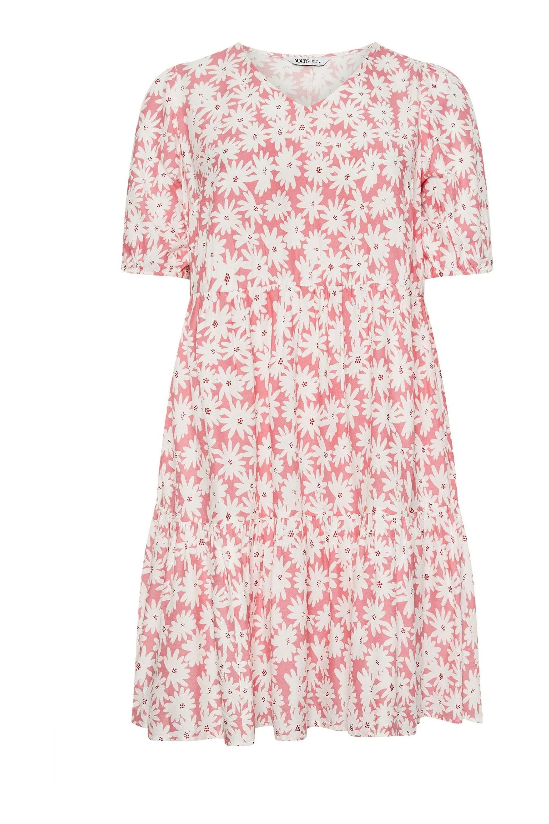 Yours Curve Floreale - Abito midi a balze