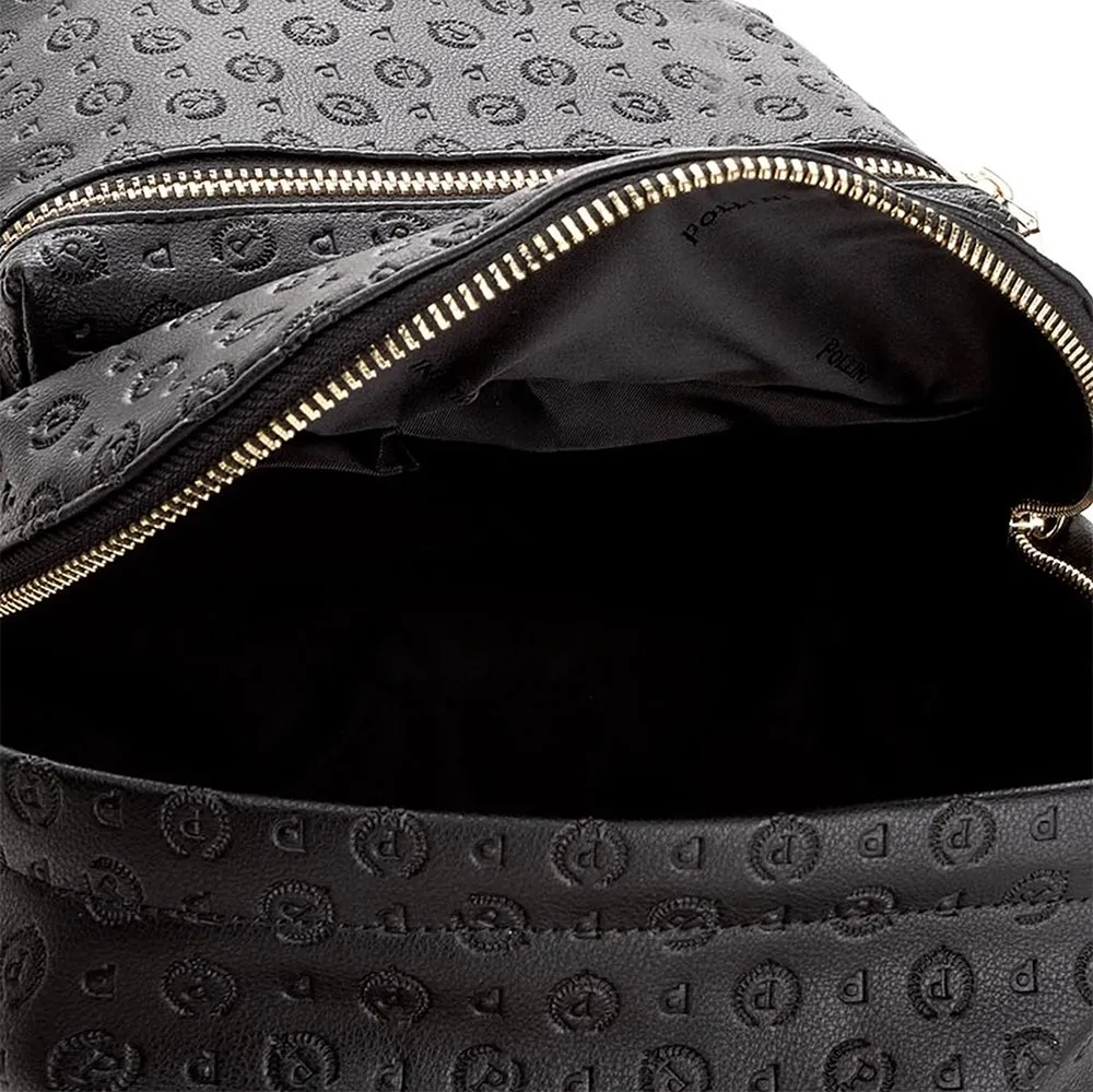 Zaino Donna POLLINI linea Heritage Embossed Nero