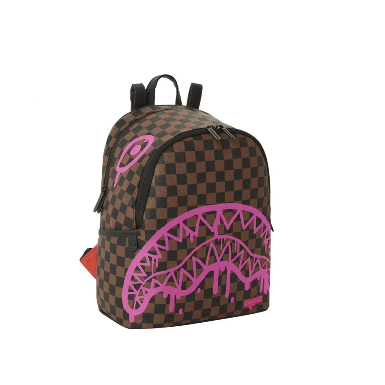 Zaino Sprayground Pink Drip Brown Check Savage Marrone / Rosa