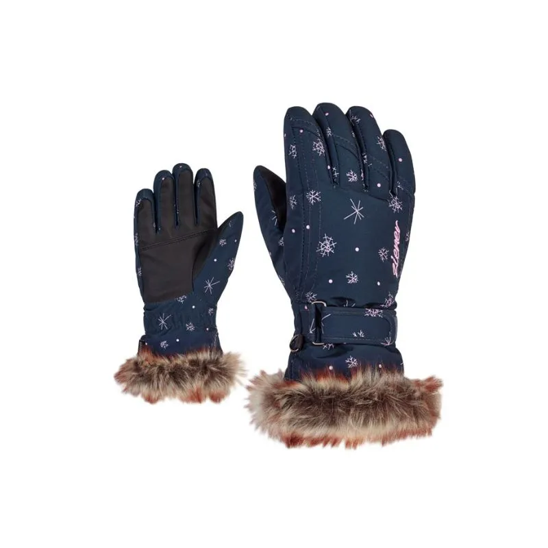 Ziener LIM GIRLS guanto junior (stampa cristallo di neve)